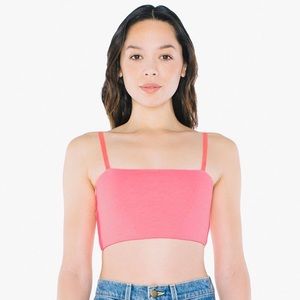 ✨ AA cotton spandex super crop spaghetti tank ✨